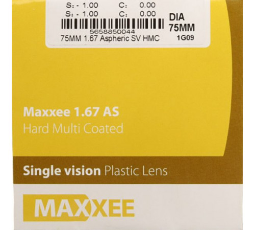 Линзы для очков HOYA MAXXEE 1,67 AS HMC