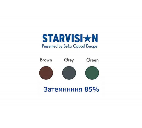 Сонцезахисні лінзи для окулярів STARVISION Jet Star Sun 1.50 HSI Astigmatic